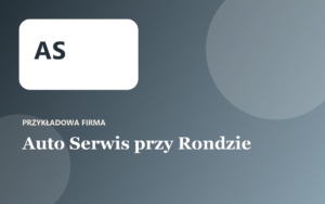 Auto Serwis przy Rondzie (przykład)